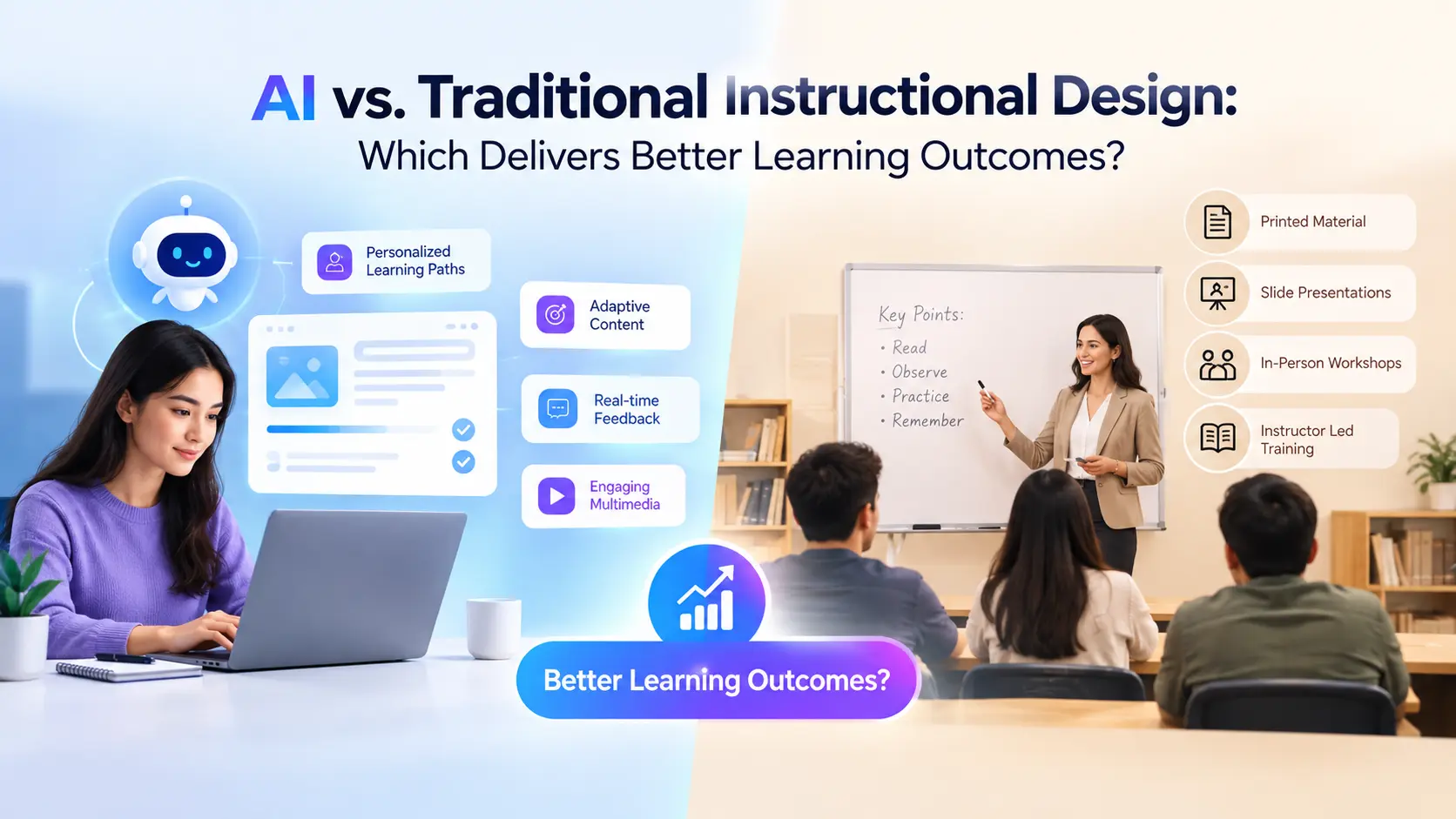 AI vs traditional instructional design for modern learning