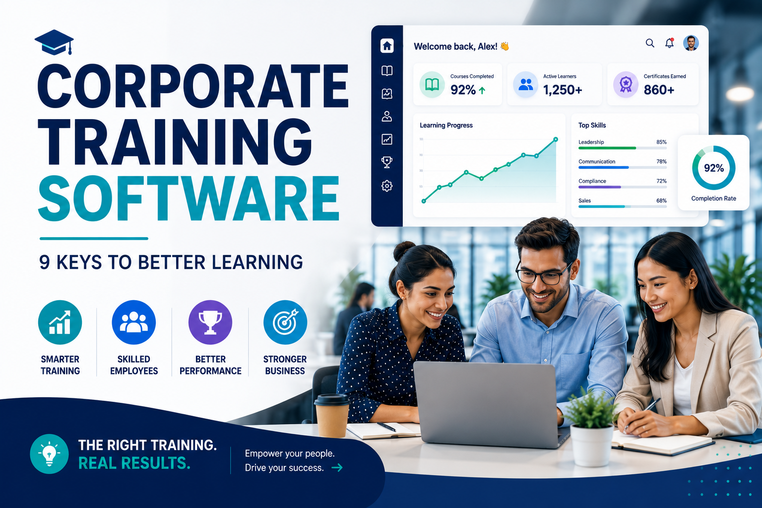 Corporate training software for employee learning