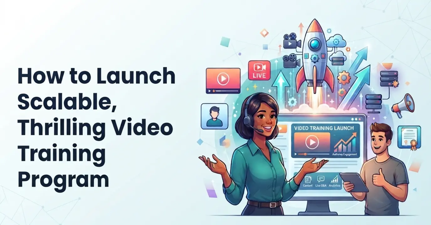 Instructional design for scalable video training programs