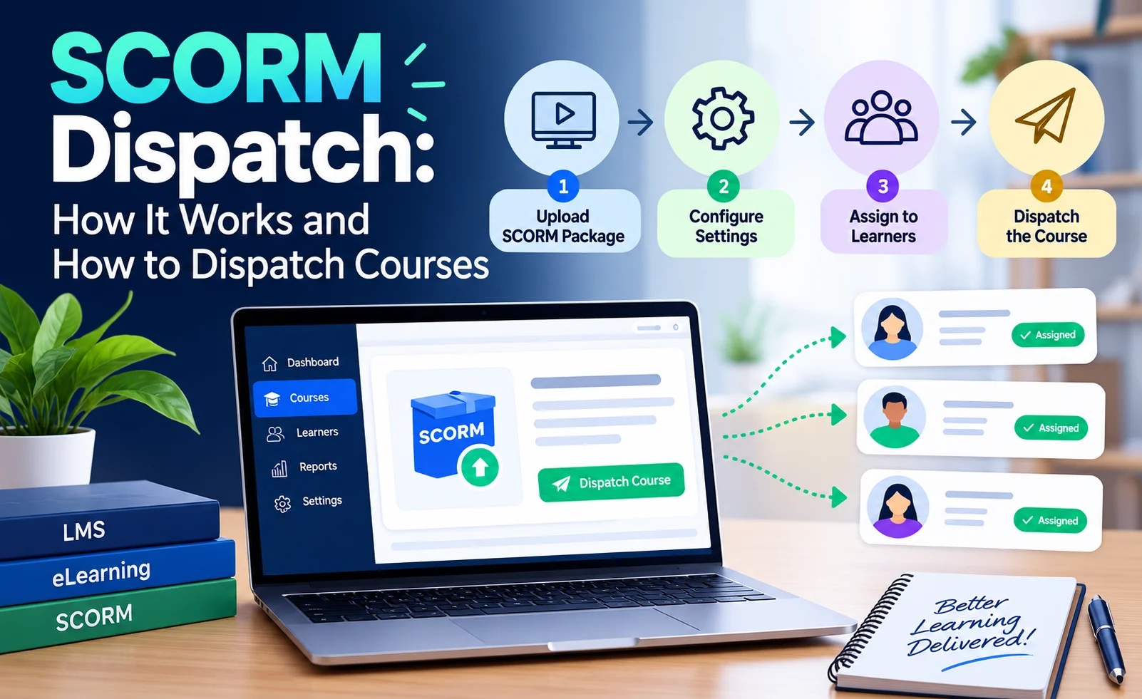 SCORM Dispatch delivering eLearning courses to multiple LMS platforms