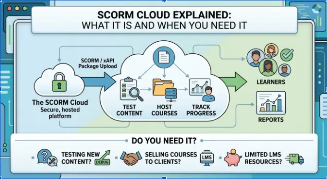 SCORM Cloud for eLearning course testing and LMS compatibility
