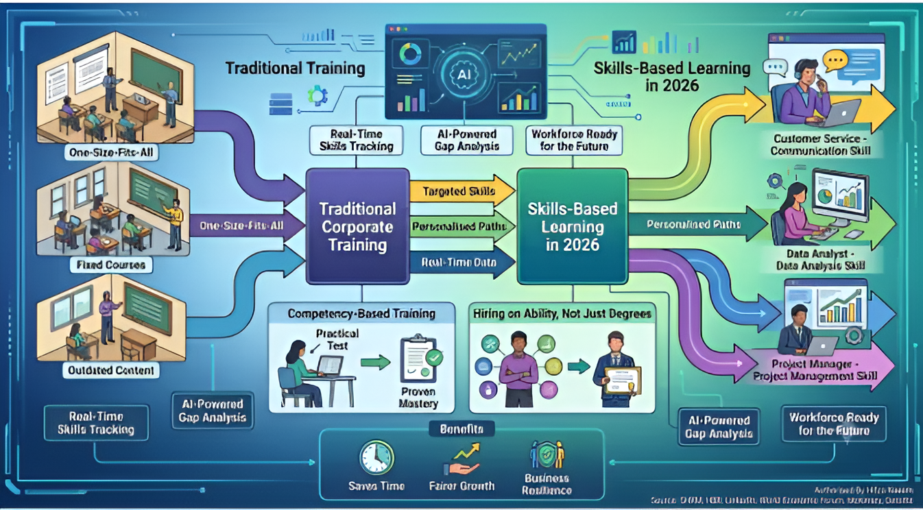 Skills-based learning compared with traditional corporate training