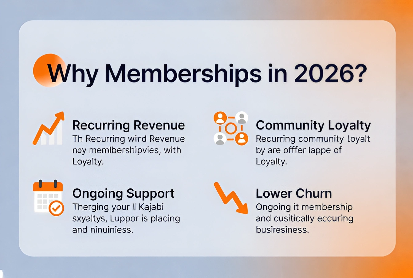 Kajabi membership site for hosting online courses and community content