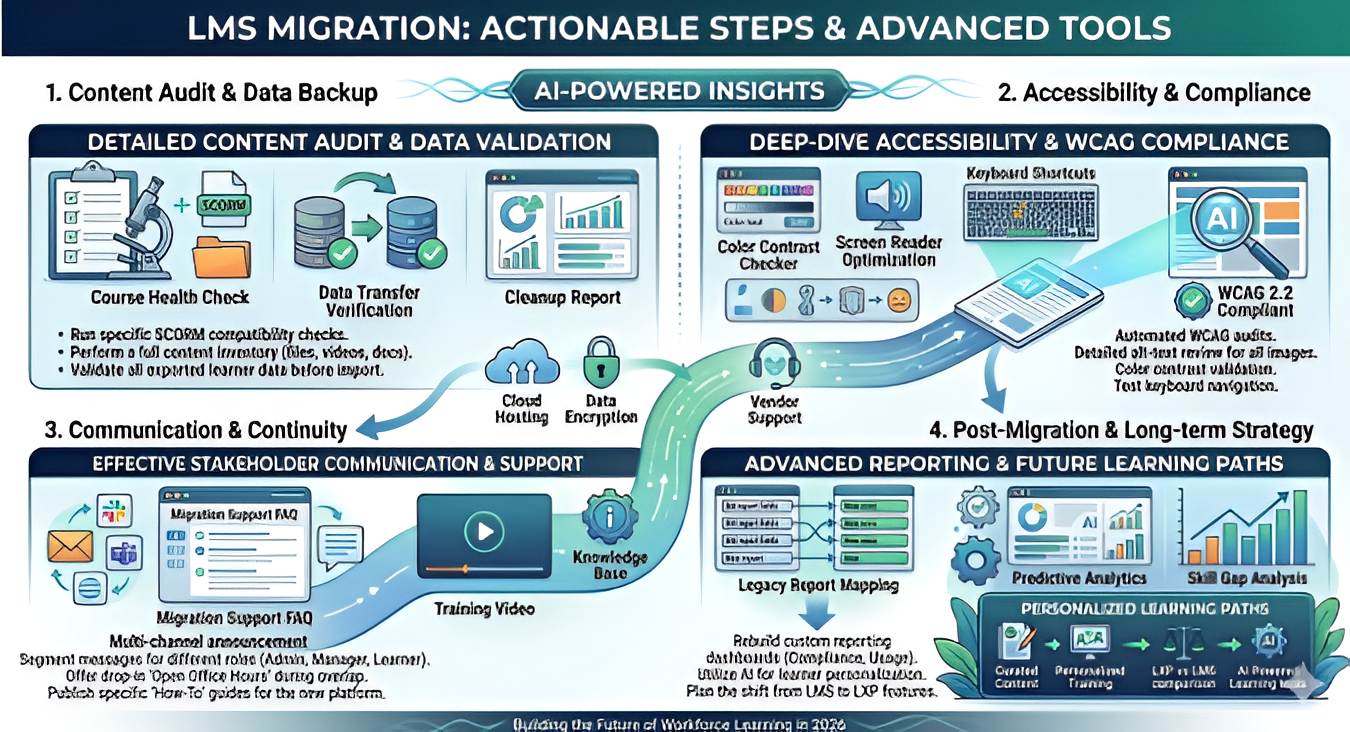 LMS migration checklist for moving to a new learning management system