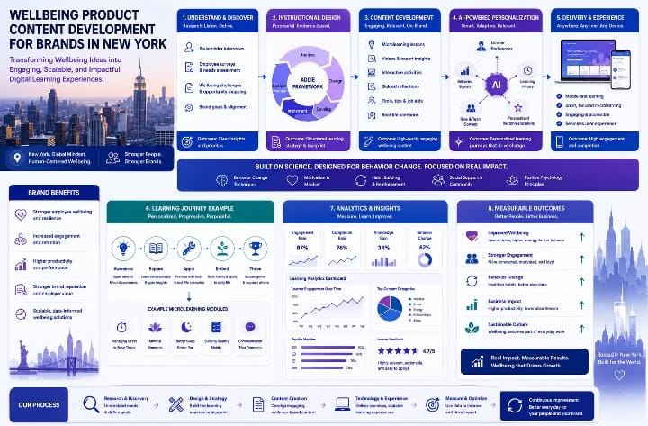 Wellbeing product content strategy for brands in New York