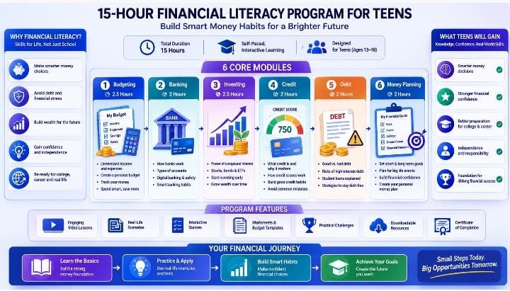 15-hour financial literacy program for teens